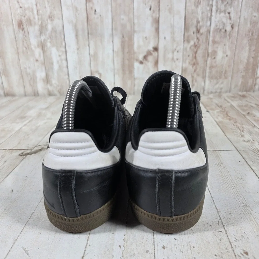 Adidas Samba OG Black White Gum Leather Sneakers IE3676 Womens 7.5